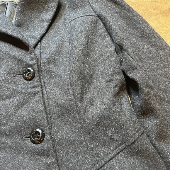 Vintage 80s Guess Los Angeles Wool Pea Coat - Picture 2 of 4